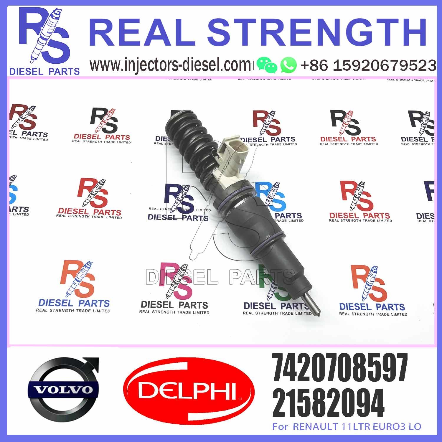 Common Rail Diesel Fuel Injector 21582094 BEBE4D04001 5001867216 for RENAULT MD11 EURO 3