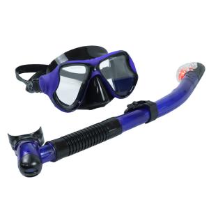 Wholesale Rubber Oil Base Diving Mask and Full Dry Snorkel Set for Adults Underwater Accessories Snorkel Mask Set from china suppliers