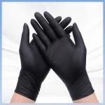 Disposable Nitrile Household Cleaning Gloves Black Anti Slip Nitrile Work Gloves
