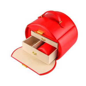 Wholesale ODM Leather Jewelry Gift Boxes Bulk 3layer For Travel from china suppliers