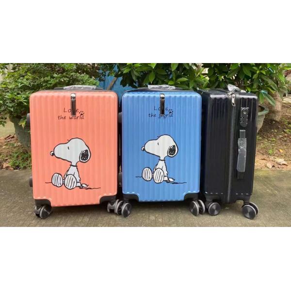Popular Women'S Travel Luggage Set Fashionable 056 New Detachable Pouch With Spinner For Children'S Carton Suitcase Whee