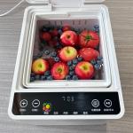TFT Touch Fruits Vegetables Cleaner Industrial Bubble Cleaning Food Machine For