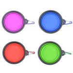 Collapsible Pet Bowl Dog Bowls 2 Pack Portable Silicone Pet Feeder Dog Cat Food