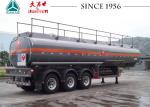 3 Axles 30000 Liters Fuel Tanker Trailer High Tensile Q345B Steel Material