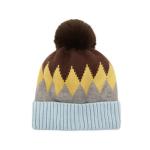 Winter Unisex Faux Fur Pom Pom Beanie Cute Multi Color SGS Approved