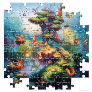 Wholesale Sturdy Cardboard Puzzle Jigsaw For Indoor Family Activity from china suppliers