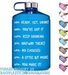 Gallon Water Bottle With Time Marker BPA Free, Motivational Large Water Jug Leak