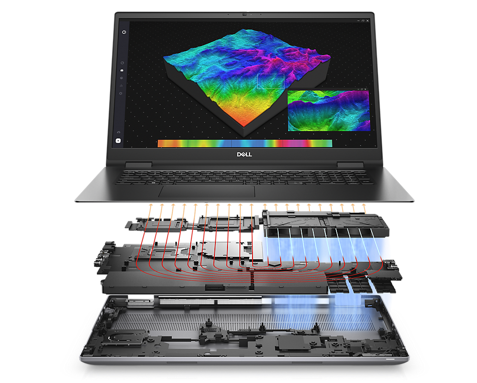 Dell Precision 7770 Intel i9 12950HX CPU 32GB DDR5 4800 1T M.2 SSD RTX A5000 17.3inch Mobile Workstation Laptop