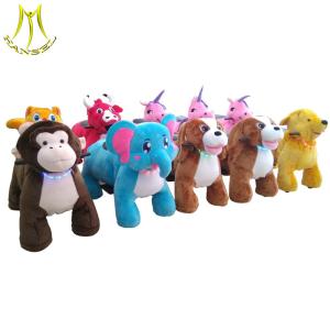 Wholesale Hansel children play games battery operated plush animal electric scooter from china suppliers