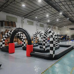 Wholesale Custom Commercial Inflatable Go Kart Race Track Inflatable Bumper Car Arena For Rental from china suppliers