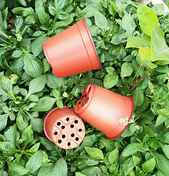 Manufactures wholesale PP plastic material bicolor flower pots