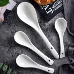 Chinese Porcelain Soup Spoons Stainless Steel Serving Spoons