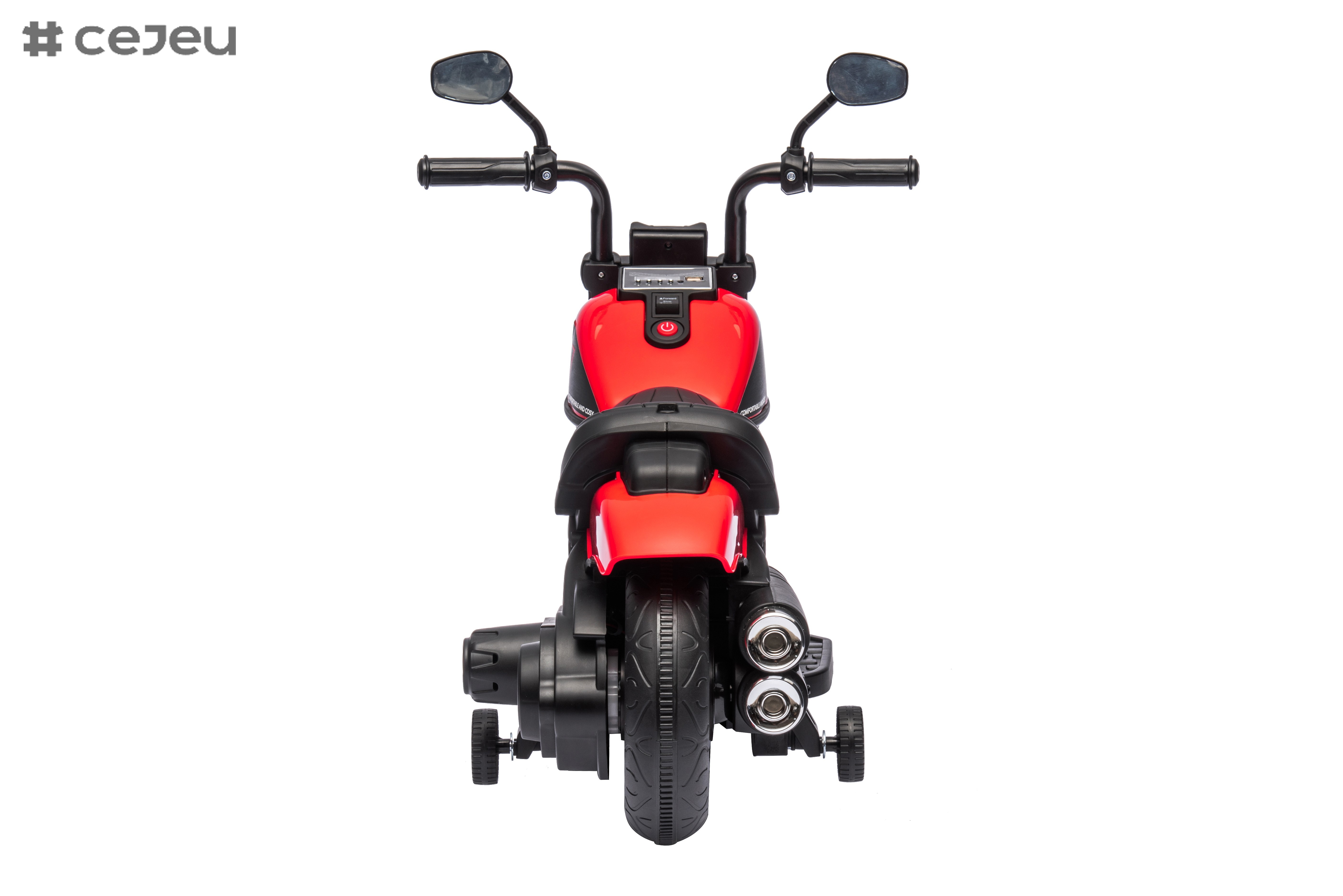 Electric Kids Motorcycle Toy, Music & Lights, Hand Acceleration & Foot Brake, 6V4.5AH