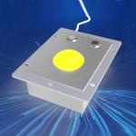50mm Stainless Steel Rugged Industrial Trackball Mouse Waterproof Yellow Color