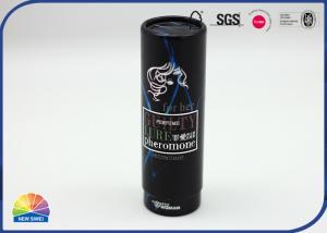 Wholesale Customizing Bulk Print Paper Packaging Tube Black Cardboard Cylinder Box OEM Logo from china suppliers