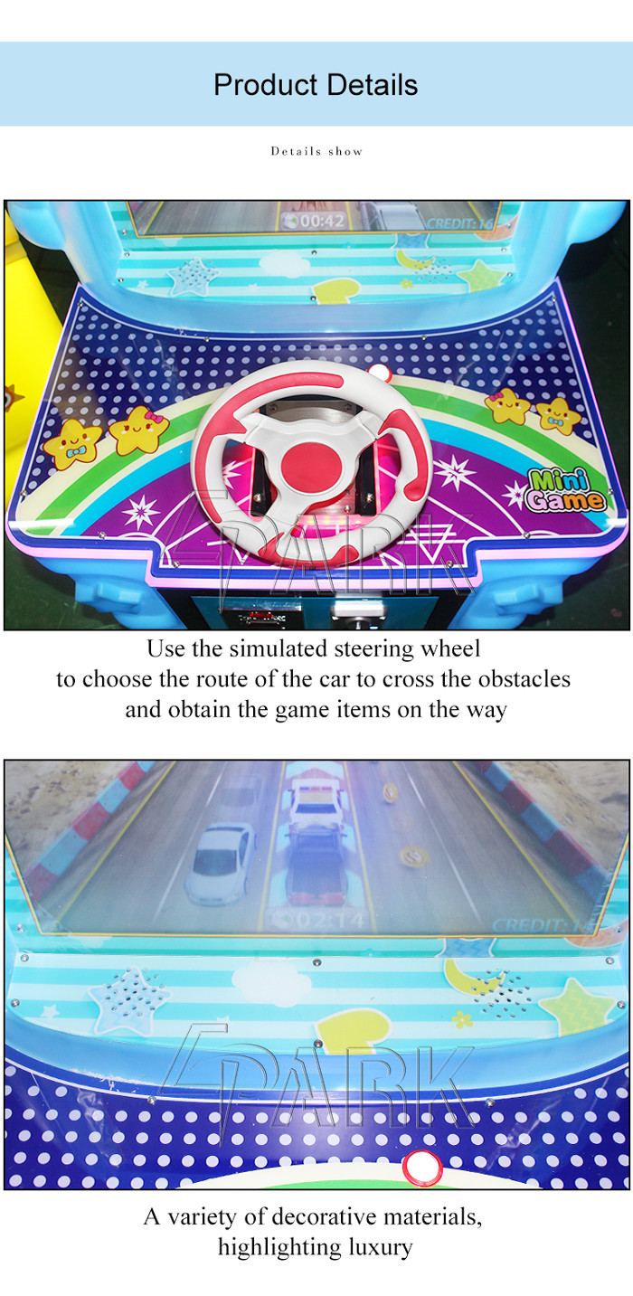 Entertainment Arcade Car Racing Game Machine / Coin Operated Kids Play Machine