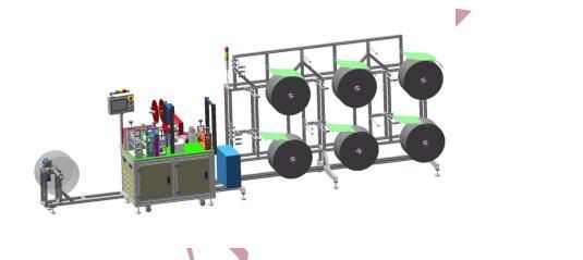 Advanced Technology Kn95 Mask Making Machine With 0.4-0.6MP Compressed Air