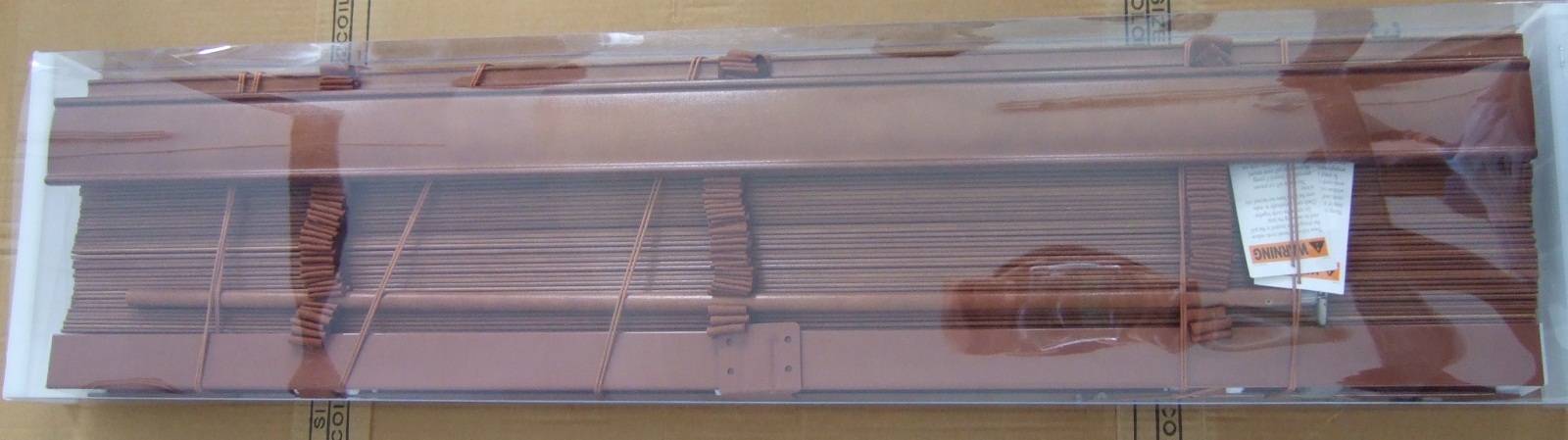 25mm 100% basswood venetian blinds for windows with steel headrail and wooden bottomrail