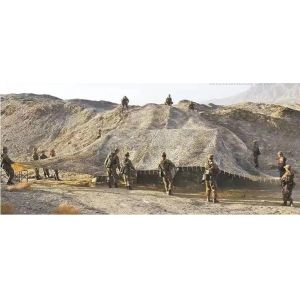 Multispectral military anti-radar anti-aerial photography camouflage net