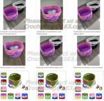 Handmade Craft Stiffened Cotton Crochet Home Decorative Candy Basket Baby Photo