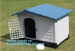 Large Plastic Dog House Outdoor Indoor Doghouse Puppy Shelter Water Resistant