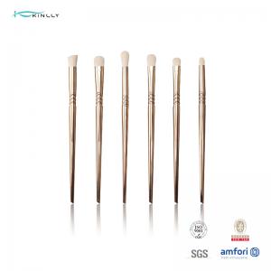Wholesale Shiny Gold Synthetic Hair 6PCS Eyes Makeup Set Aluminum Ferrule from china suppliers