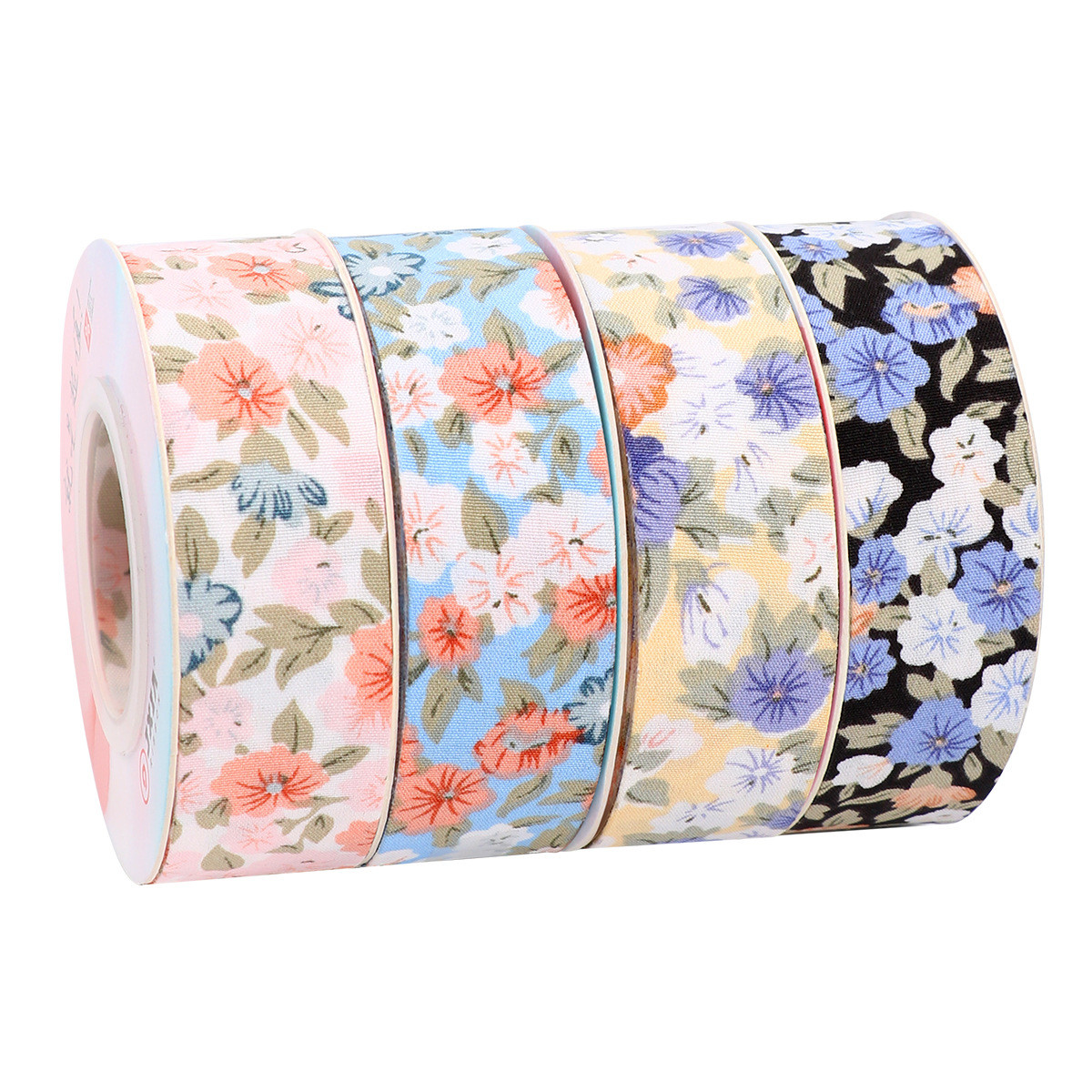 Floral Blossom Printed Cotton Ribbon 25mm Personalized Gift Ribbon