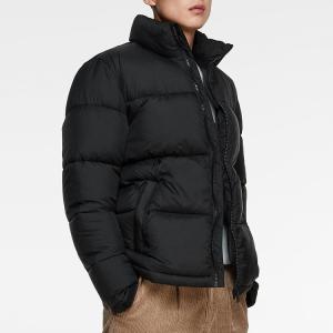 Wholesale Custom Mens Black Polyester Outdoor Puffer Jacket for Winter from china suppliers