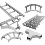 Weather Resistant Industrial Steel Cable Ladder Trays With Bends And Crosses