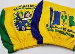 Knitted Polyester Headrest Covers Customised Logo ISO 9001 Certification