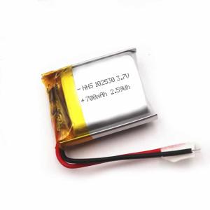 Wholesale MSDS 3.7V 700mAh Rechargeable Lithium Polymer Battery CC CV from china suppliers