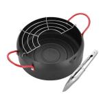Restaurant Kitchen Deep Frying Pots Round Body Designed Cooking Pot With Filter