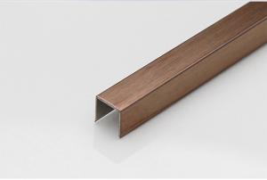 Wholesale U Shape Stainless Steel Tile Trim 6mm Mirror Brushed SS Angle Trim from china suppliers