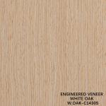 Straight Grain Wood Veneer White Oak 1430S For Door 0.15-0.6mm