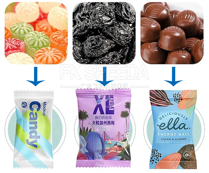 Automatic Grade Automatic High Speed Pillow-Type Candy Bag Package and Sealing Machine