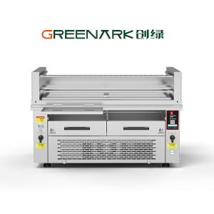 Wholesale 800°C Commercial BBQ Grill | Dual-Zone Searing &amp; Space-Saving Design from china suppliers