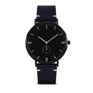 Wholesale Silver hand black case japan movement watch stainless steel back for men from china suppliers