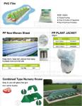 Weed Control Mulch Film, Agriculture Vegetable Black PE Films, 5 Holes