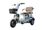 20AH Battery Electric Three Wheel Motorcycle , Cargo Moped White Plastic Body