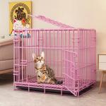Dog Cat Pet Training Products Bottomless Quadrate Stainless Steel Dog Cages