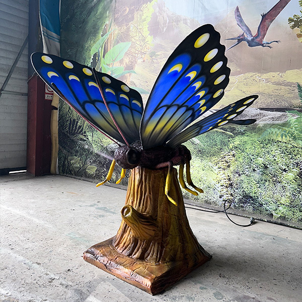 Durable Silicone Rubber 3D Simulation Large Scale Animatronic Insect Model butterfly animatronic