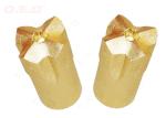 Small Hole Cross Button Rock Carbide Drill Bits Yellow / Golden / Red Color