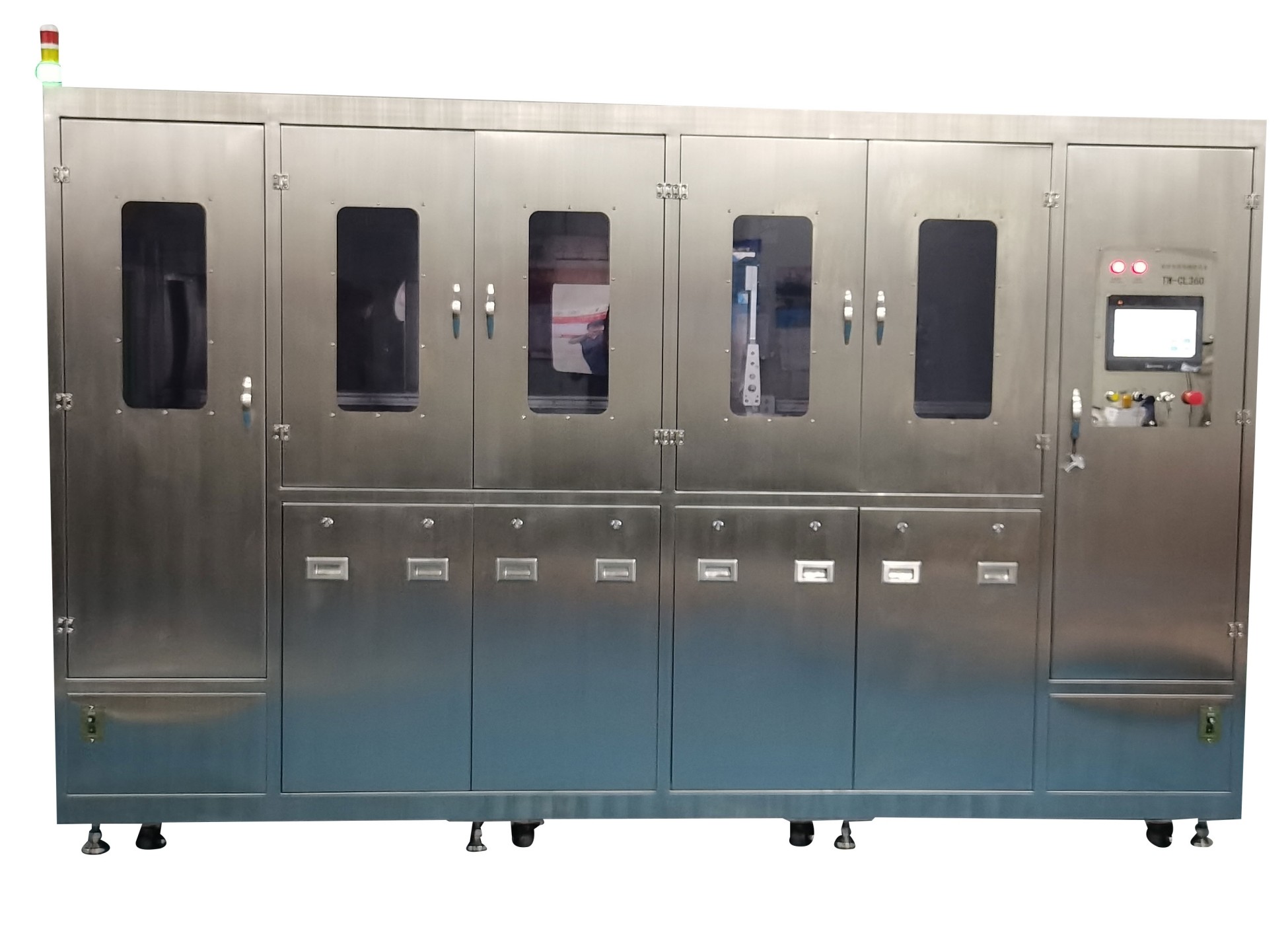 0.3Mpa-0.6Mpa Basket Cleaning Machine Corrosion Resistant With Spray
