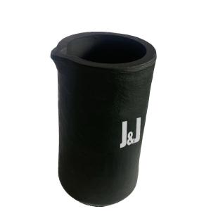 Wholesale Black Cylindrical Melting Gold Crucible Chemical / Heat Resistance 150kg Capacity from china suppliers