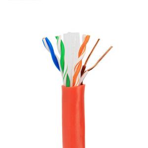 Wholesale Solid copper conductor 4 pair twisted HDPE insulated PVC sheathed network cables Cat 6a UTP lan cables from china suppliers