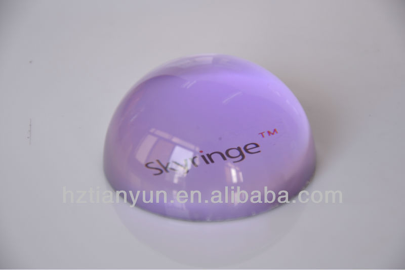 Clear Acrylic Hemisphere , Customized Acrylic Half Sphere