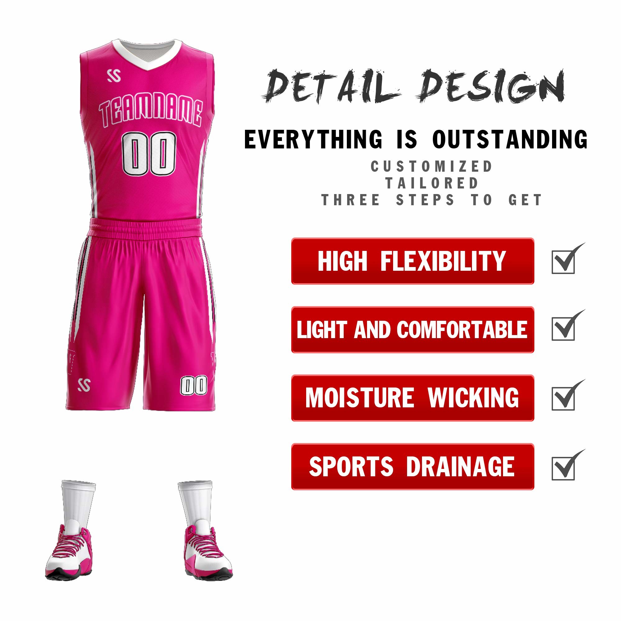 Navy Blue Custom Basketball Uniforms Multiple Standard Size For Training Wearing