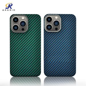 Wholesale OEM Mixed Color Matte Aramid Fiber iPhone 13 Pro Case from china suppliers