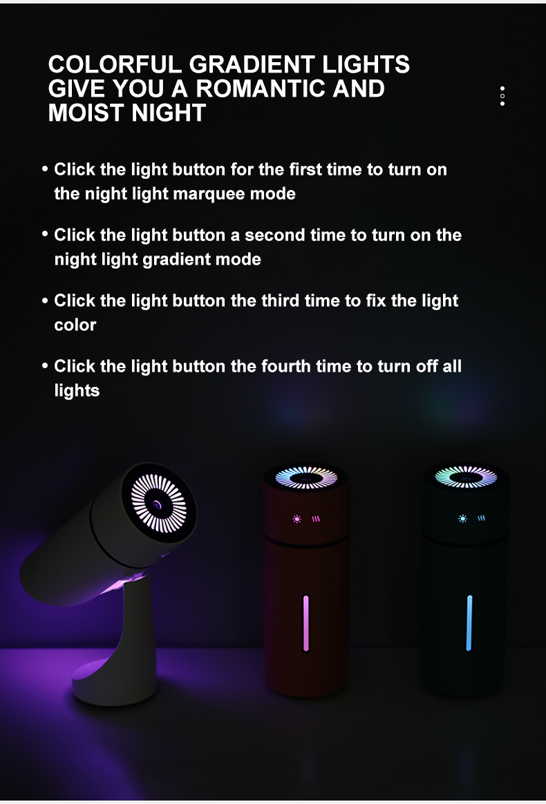 Homefish OEM Hava Nemlendirici Mini Humidificateur d Air d'Air Wireless Umidificador Bevochtiger Ultrasonic Humidifier