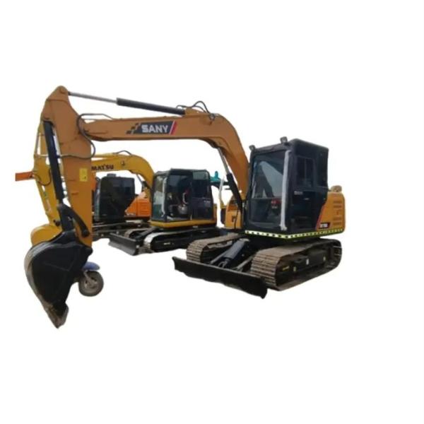 Original China Sany SY75C Used Hydraulic Crawler Mini Excavators 7ton Sy75 75C-8 75C -10 Second Hand Diggers